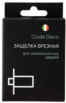 Защелка врезная Code Deco 5400-BLM (черный)