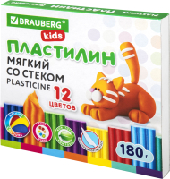 Пластилин восковой Brauberg Kids / 106495 (12цв) - 