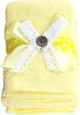 Набор полотенец Arya Button / 8680943086280 (желтый)