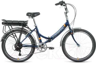 Электровелосипед Forward Rivera 24 E-250 2022 / REB22FW24680 (16, Nave Blue)