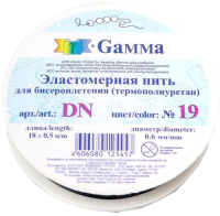 Резинка для бисера Фирма Гамма Гамма / 6870423 (черный) - 