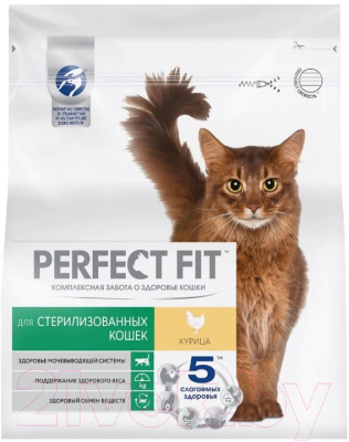 Сухой корм для кошек Perfect Fit Для стерилизованных кошек с курицей (1.2кг)