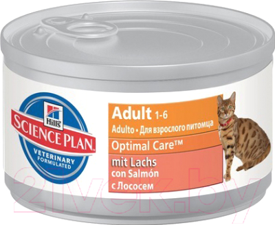 Влажный корм для кошек Hill's Science Plan Adult with Salmon (82г)