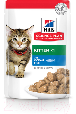 Влажный корм для кошек Hill's Science Plan Kitten Ocean Fish (85г)