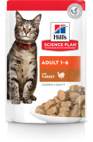 

Влажный корм для кошек Hill's, Science Plan Adult with Turkey