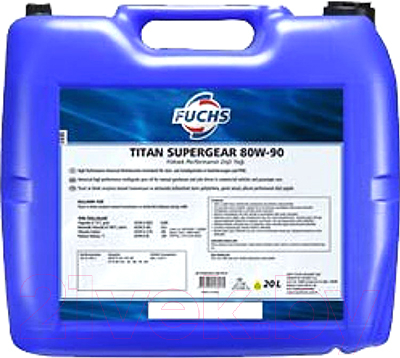 Трансмиссионное масло Fuchs Titan Supergear 80W90 / 600632854 (20л)