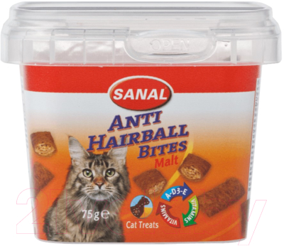 Лакомство для кошек Sanal Malt Bits / 1571SC (75г)