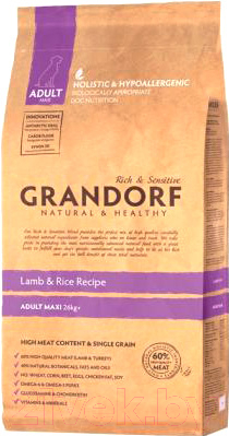 Сухой корм для собак Grandorf Large Lamb & Rice (12кг)