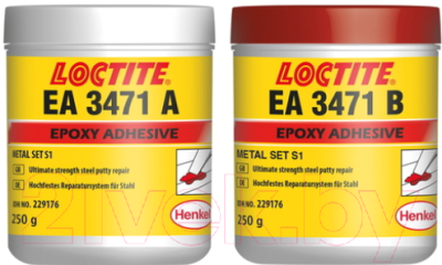 Шпатлевка Henkel Loctite EA3471 Сталенаполненная / 229176 (2x250г)