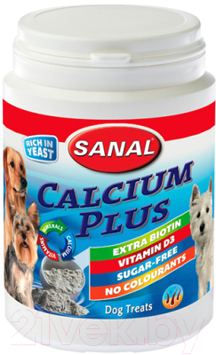 Лакомство для собак Sanal Calcium Plus / 2006SD (200г)