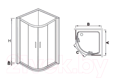 Душевой уголок RGW HO-51 Easy / 03065199-11