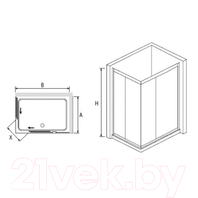 

Душевой уголок RGW, CL-42 Easy / 04094280-51