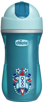 

Поильник Chicco, С разноцветным рисунком;голубой, Sport Cup / 340624034