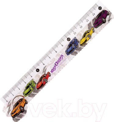 Изображение товара Линейка Юнландия Машинки / 210729