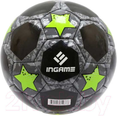 Футбольный мяч Ingame Pro Black №5 IFB-117 (черный/зеленый)