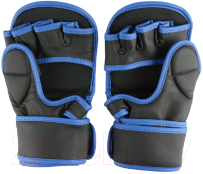 Перчатки для единоборств BoyBo Wings (L, черный/синий)