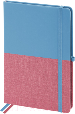 Записная книжка Brauberg Duo / 113432 (голубой/розовый)