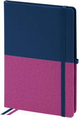 Записная книжка Brauberg Duo / 113434 (синий/розовый)