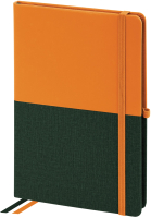 Записная книжка Brauberg Duo / 113435 (оранжевый/зеленый) - 