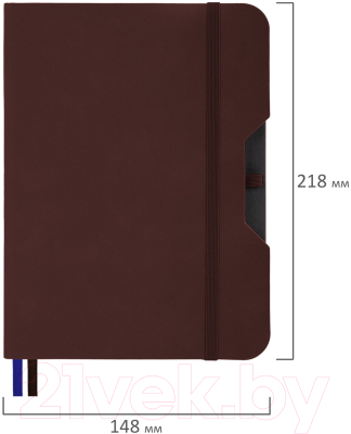 Записная книжка Brauberg Note / 113436 (коричневый)