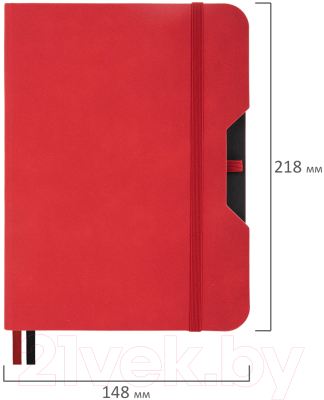 Записная книжка Brauberg Note / 113439 (красный)