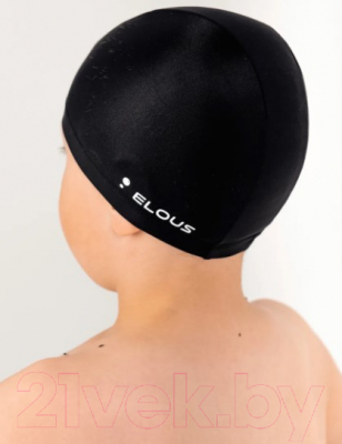 Шапочка для плавания Elous ELS212 (подростковый, черный)