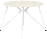 Обеденный стол Millwood Женева Л18 D110 (дуб белый Craft/металл белый) - 