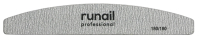 

Пилка для ногтей RuNail, №6439 180/180 полукруг