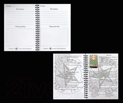 Набор для гадания Gothic Kotik Production Дневник гаданий Оракул Ленорман + наклейки + карты с книгой
