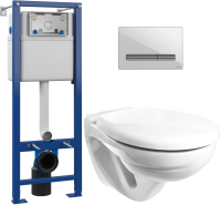 

Унитаз подвесной с инсталляцией Керамин, Гранд R + S-IN-MZ-VECTOR + P-BU-PIL/Whg/Gl