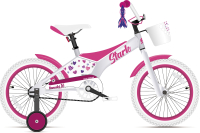 Детский велосипед STARK 21 Tanuki 16 Girl (белый/розовый) - 