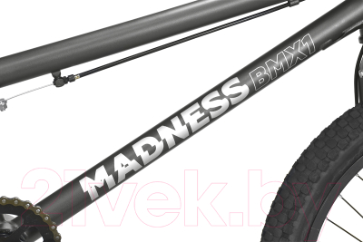 Велосипед STARK 22 Madness BMX 1 (серый/серебристый)
