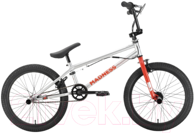 Велосипед STARK 22 Madness BMX 2 (серебристый/оранжевый)