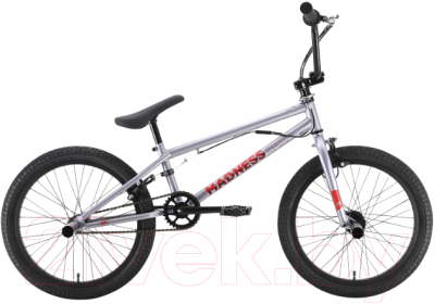 Велосипед STARK 22 Madness BMX 2 (серый/красный)