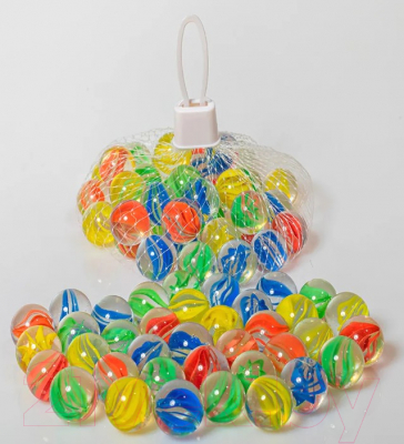 Декорация для аквариума Barbus Марблсы микс шары / Glass 003 (200г)