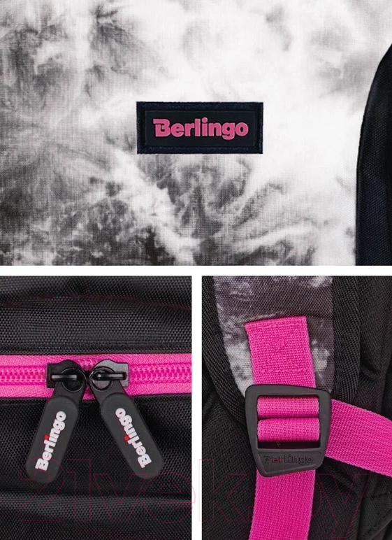 Школьный рюкзак Berlingo Black-Pink Stylet / RU08034-1