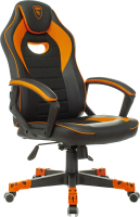 Кресло геймерское Бюрократ Zombie Game 16 (черный/оранжевый) - 