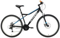 Велосипед STARK 22 Slash 27.1 D (16, черный/голубой) - 
