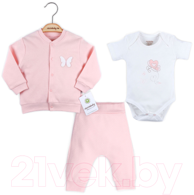 Комплект одежды для малышей Ciccim Baby 4588 (р.62, розовый)