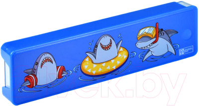 Изображение товара Пенал Феникс+ Акулы / 57960 (синий)