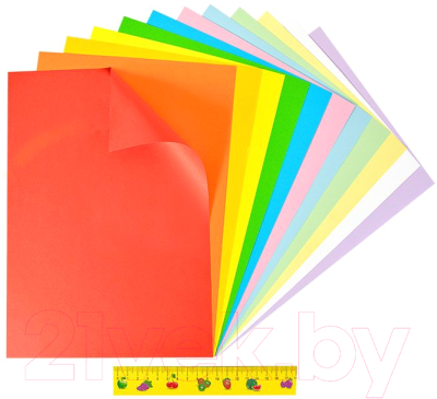 Изображение товара Набор цветной бумаги Каляка-Маляка БЦТКМ12 (12цв)