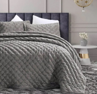 Набор текстиля для спальни Arya Ansel / 8680943098023 (серый) - 