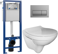 

Унитаз подвесной с инсталляцией Керамин, Санти R Slim + S-IN-MZ-VECTOR + P-BU-PRE/Cm