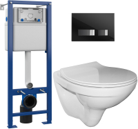 

Унитаз подвесной с инсталляцией, Санти R Slim + S-IN-MZ-VECTOR + P-BU-MOV/Blg/Gl