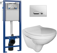 

Унитаз подвесной с инсталляцией Керамин, Санти R Slim + S-IN-MZ-VECTOR + P-BU-INT/Whg/Gl