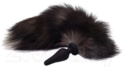 Пробка интимная Kissexpo Furry Fox / 272401207 (черный)