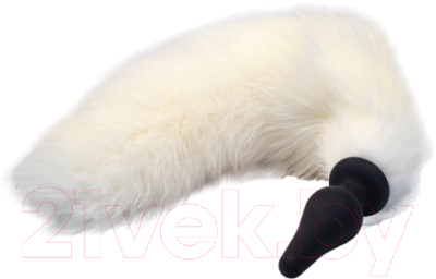 Пробка интимная Kissexpo Furry Fox / 271101207 (белый)