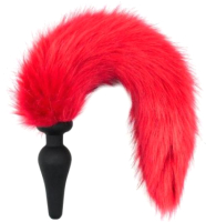 Пробка интимная Kissexpo Furry Fox / 272002207 (красный) - 