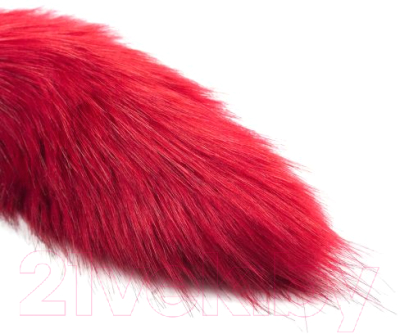 Пробка интимная Kissexpo Furry Fox / 272002207 (красный)