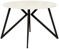 Обеденный стол Millwood Женева Л18 D120 (дуб белый Craft/металл черный) - 